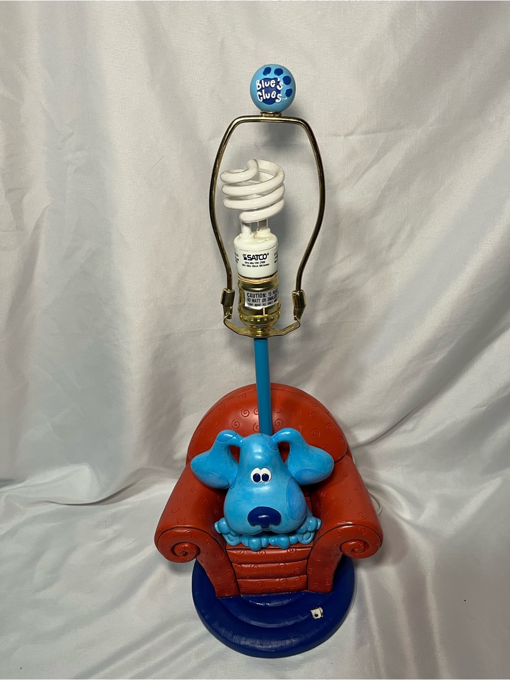 Vintage 1998 Blue’s Clues Lamp Viacom Nickelodeon Kids Table Desk Rare